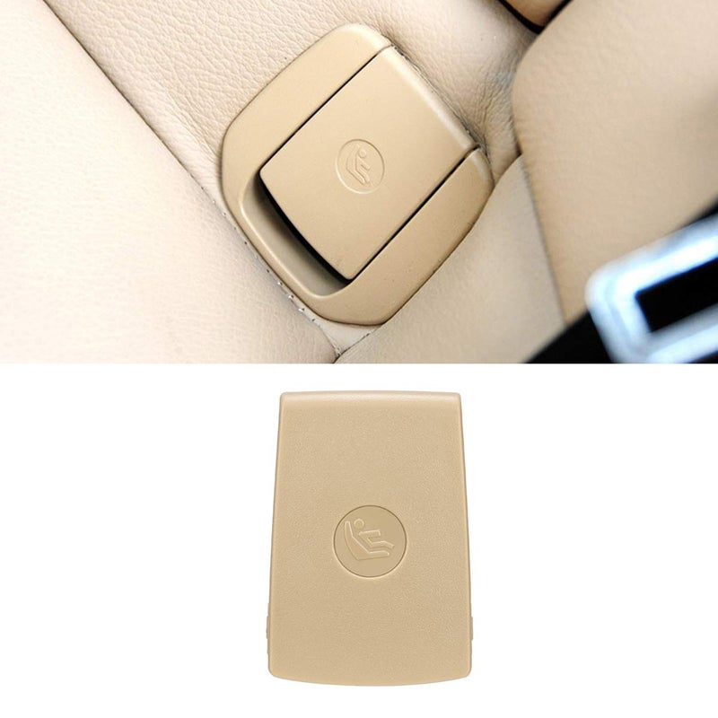 Jaronx for BMW Child Seat Anchor Cover, Rear Row Seat Safety Belt Anchor Cover for BMW Isofix Cover 1 Series E81 E82 F20 F21 /2 Series F22 F87 F23 / 3 Series E90 E91 F30 F31 F34 F80/X1 E84 (Beige) - Image 1